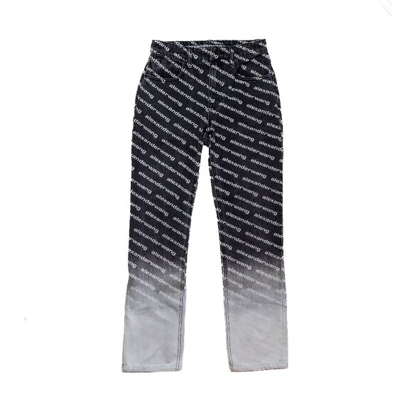 Alexander Wang Mid-Rise Straight-Leg Jeans Black,All Products : American Fashion Style Bags On Sale